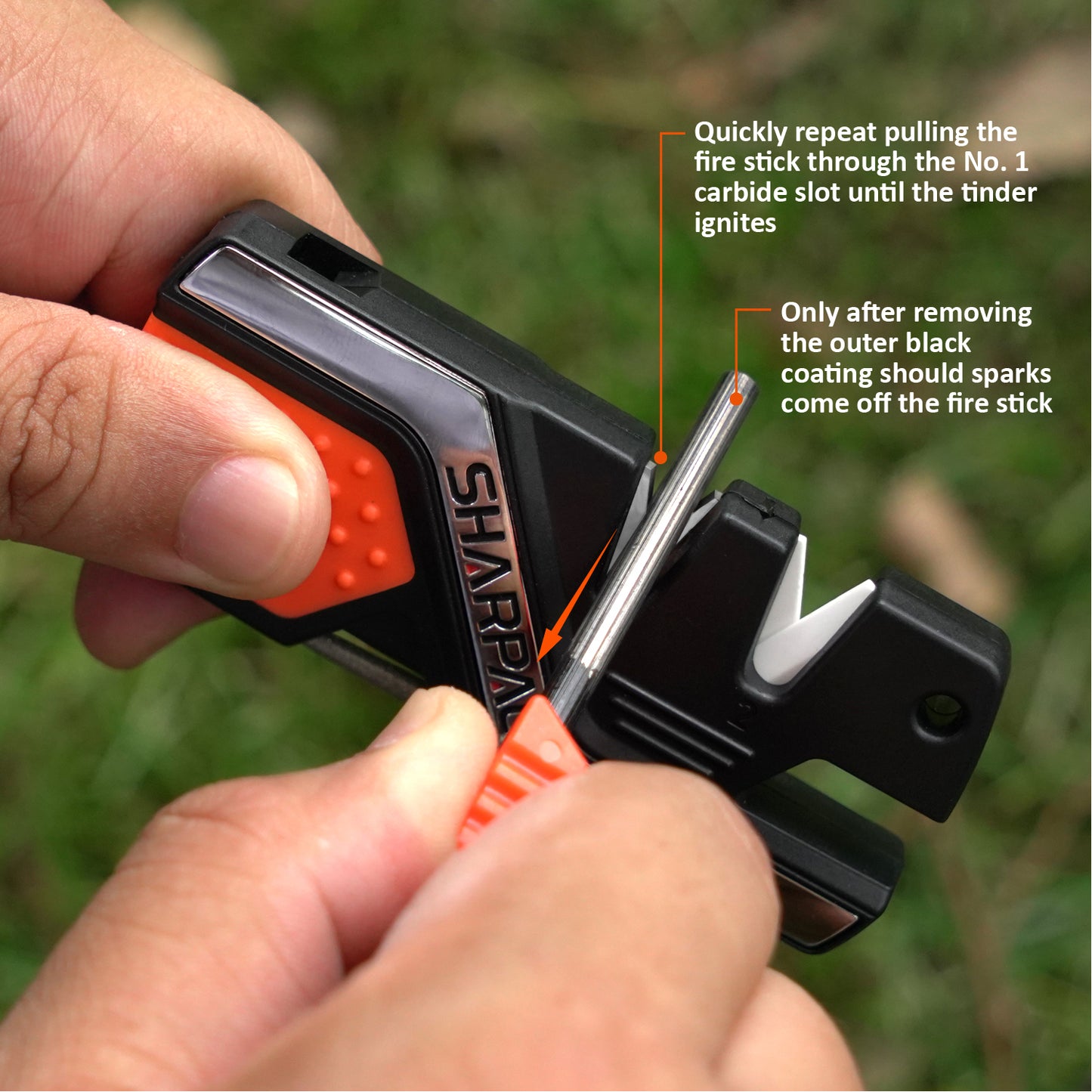 101N 6-In-1 Knife Sharpener & Survival Tool