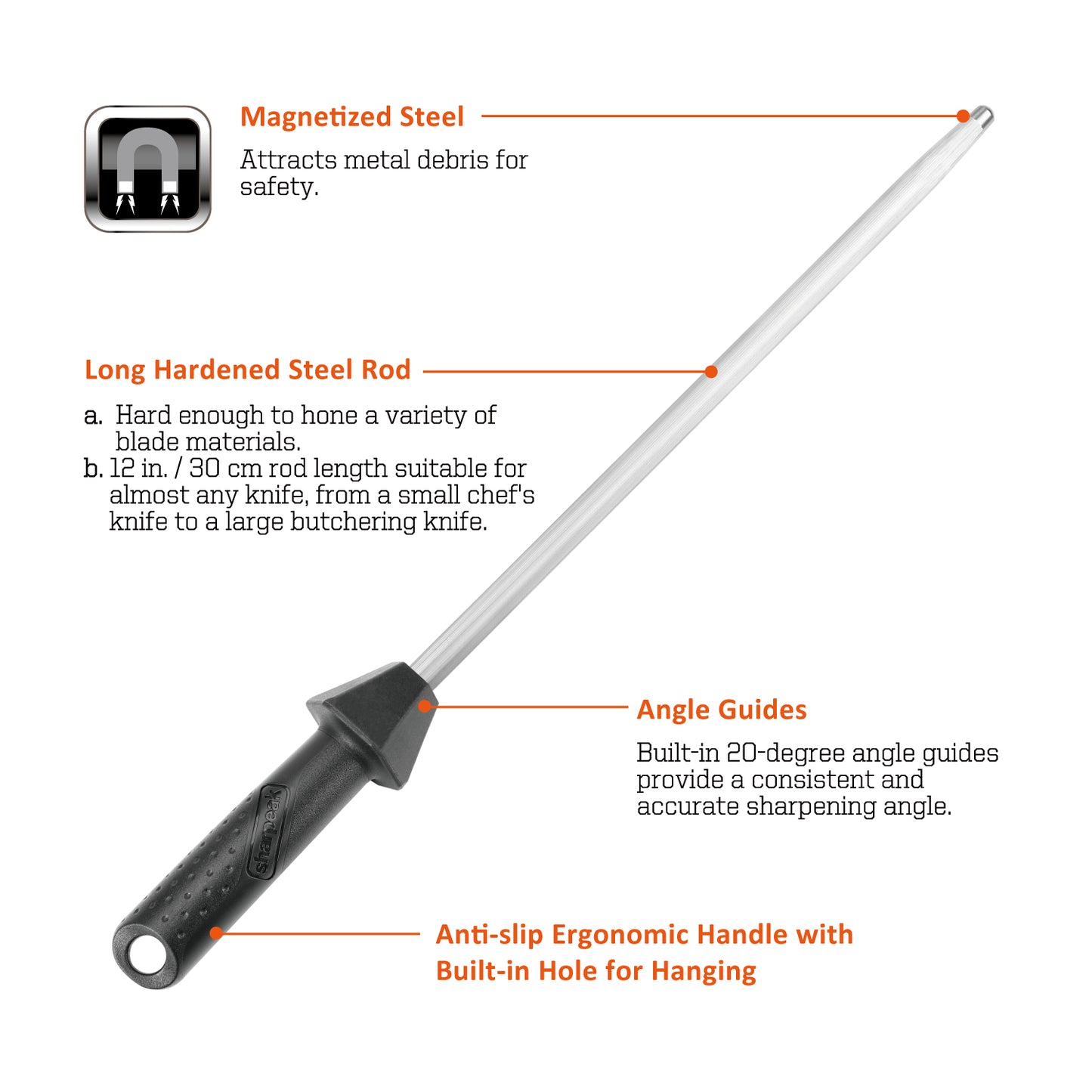 108S 12 inch Sharpening Steel