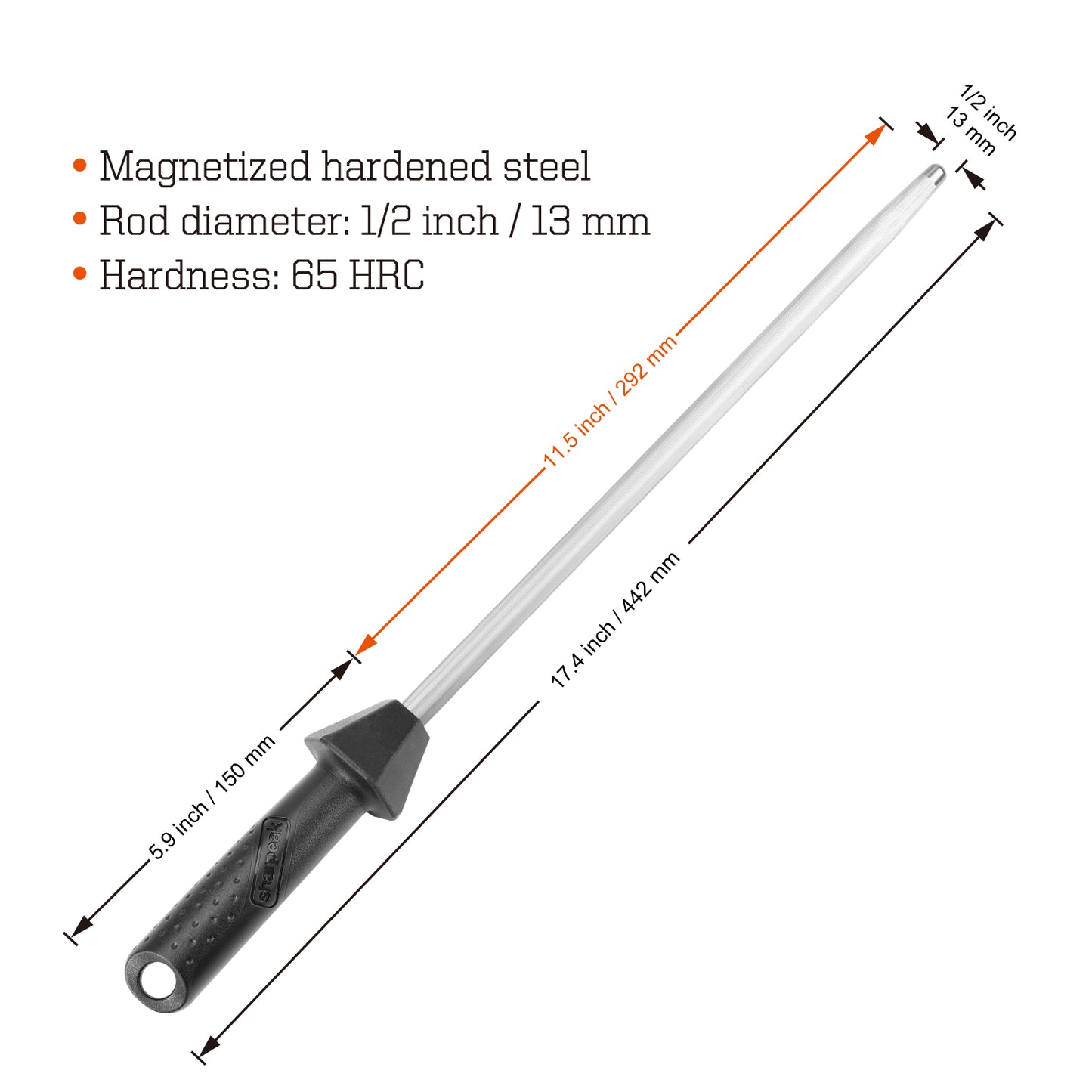 108S 12 inch Sharpening Steel