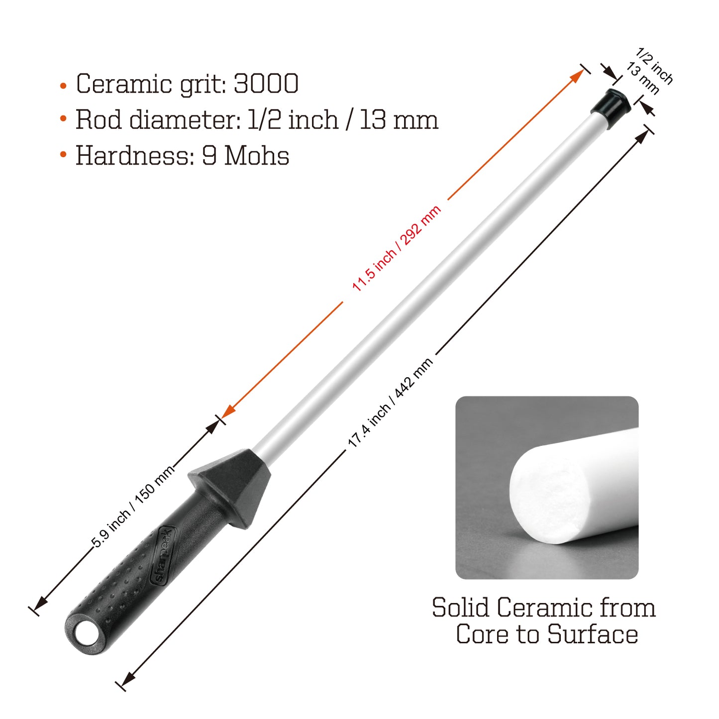 109R 12 inch Ceramic Knife Sharpener