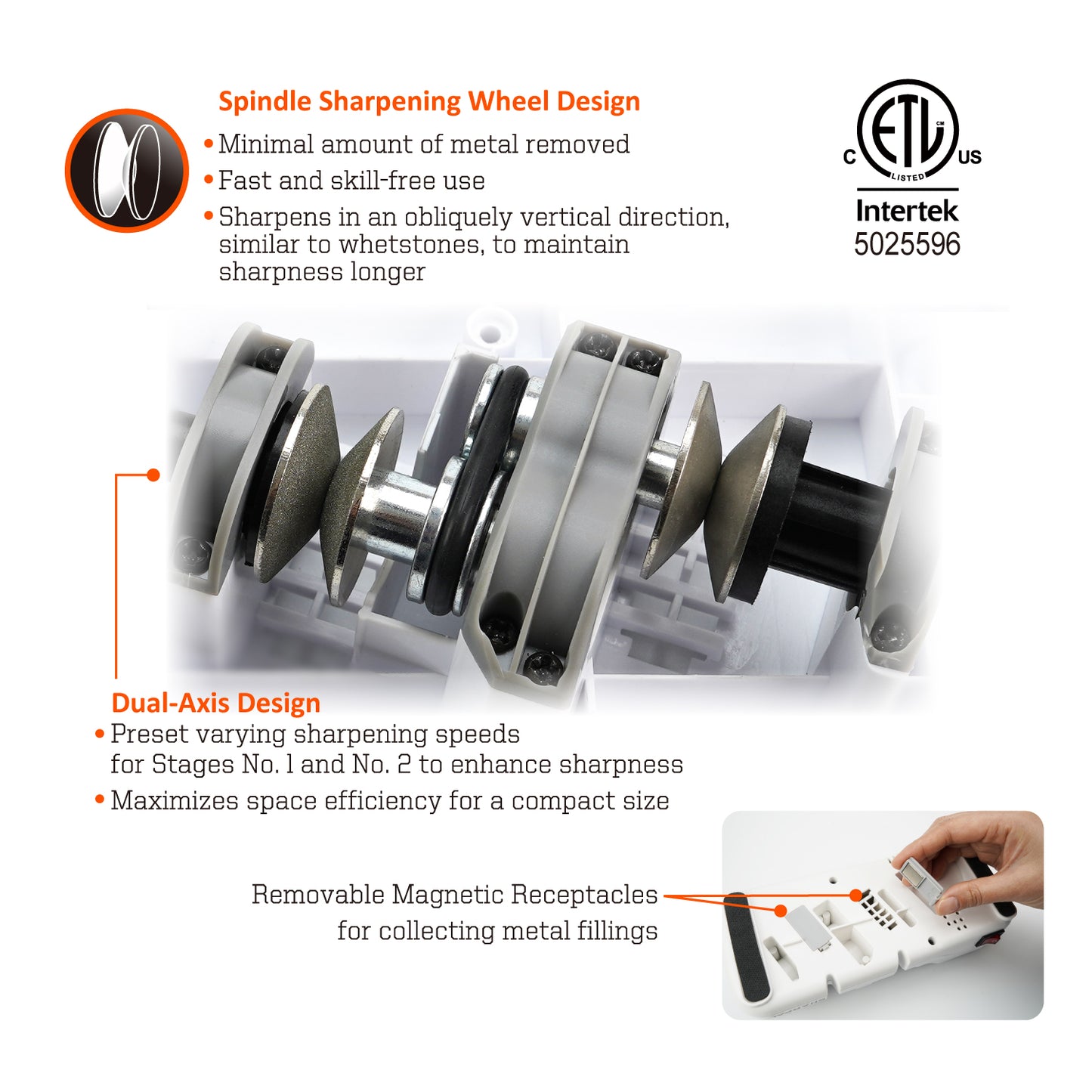 198H Electric Knife Sharpener with Diamond Wheels