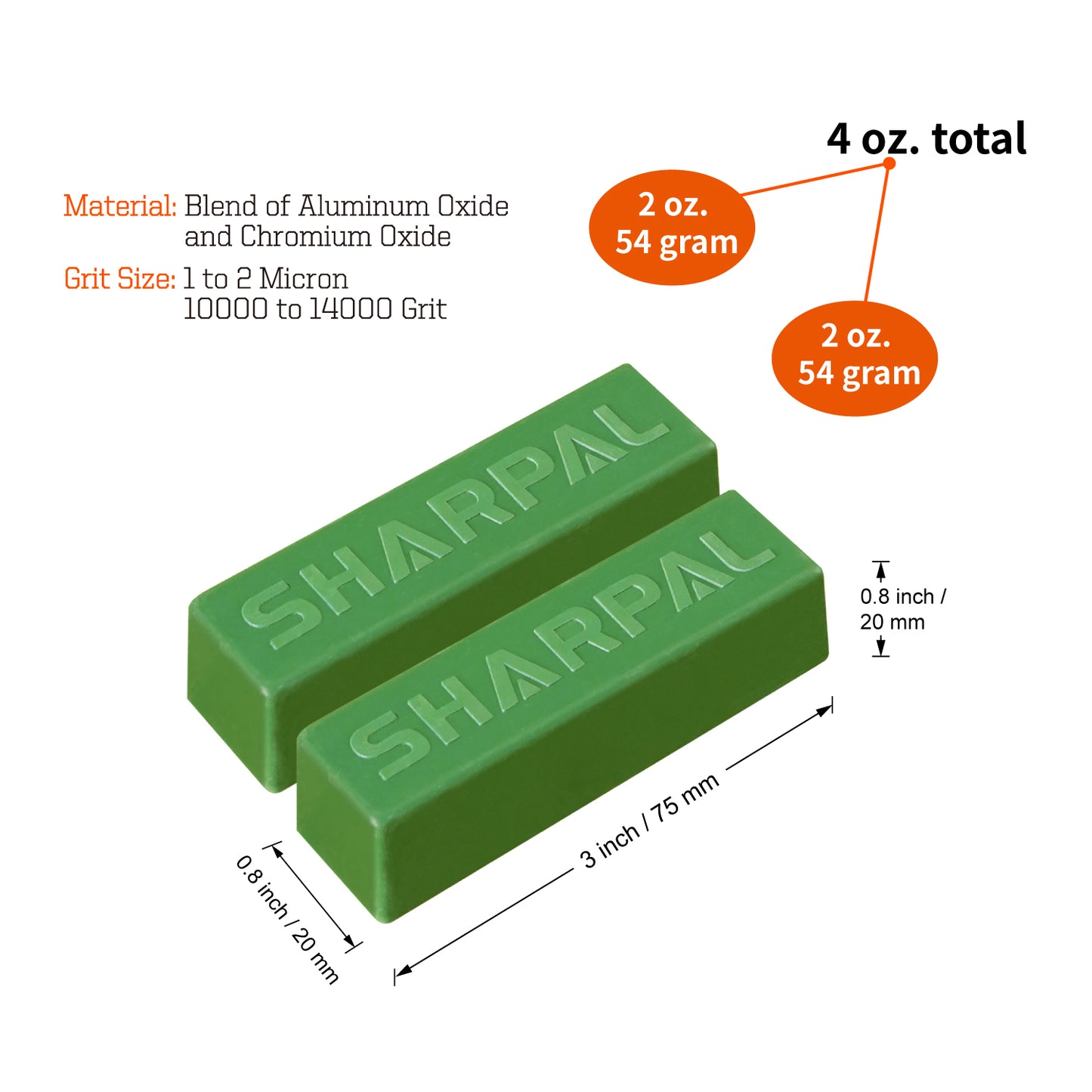 208H 4Oz. / 114g Green Buffing Compound
