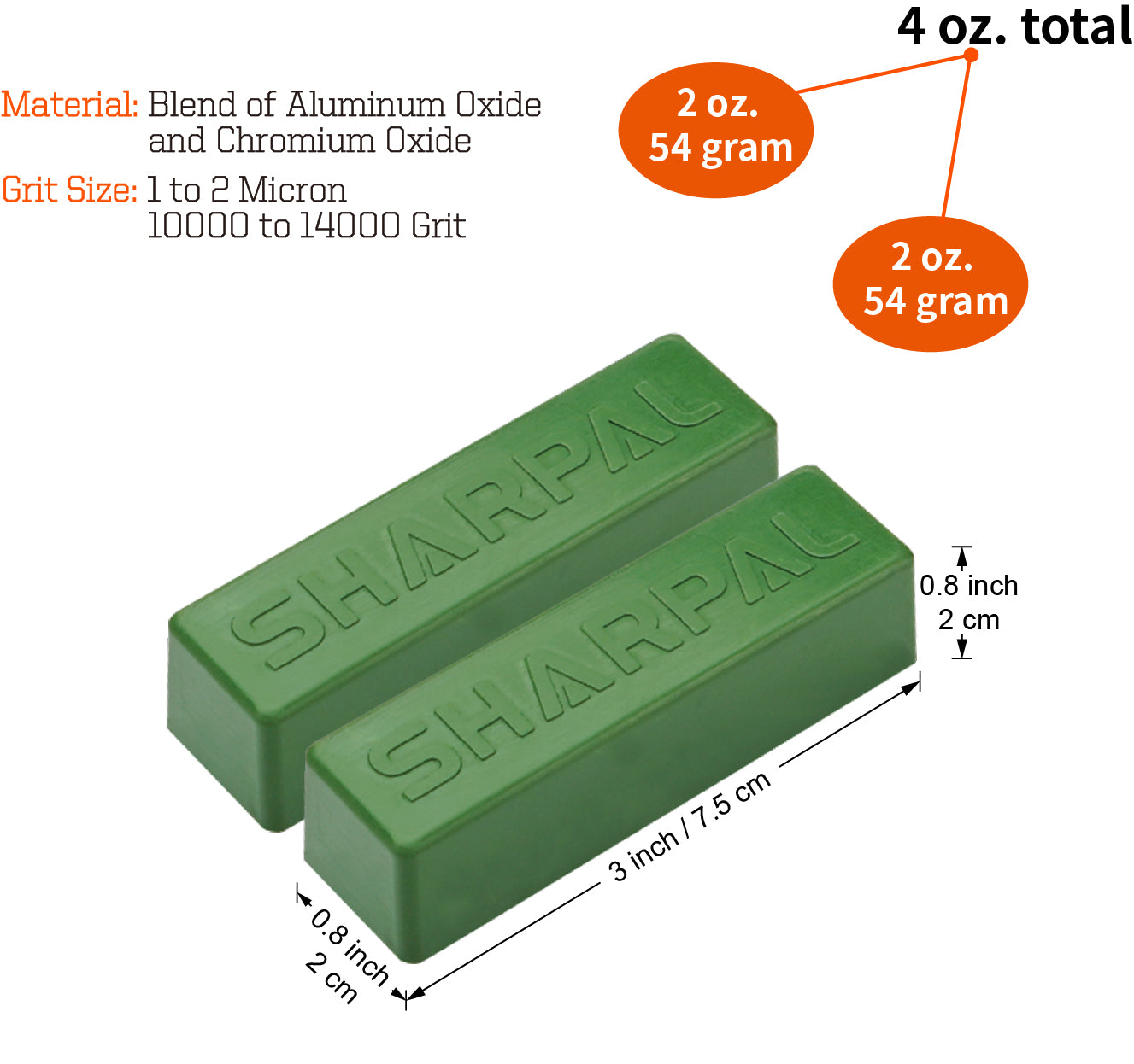 208H 4Oz. / 114g Green Buffing Compound