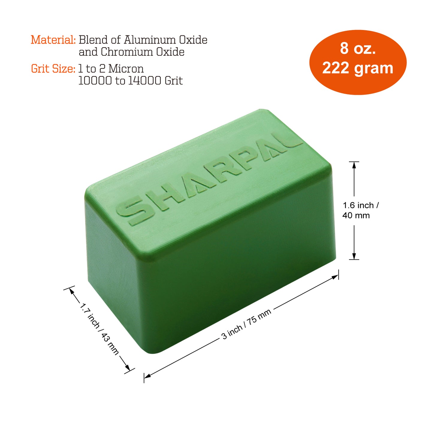 209H 8Oz. / 227g Green Buffing Compound