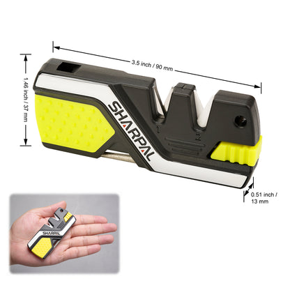 101N-G 6-In-1 Knife Sharpener & Survival Tool Green Version