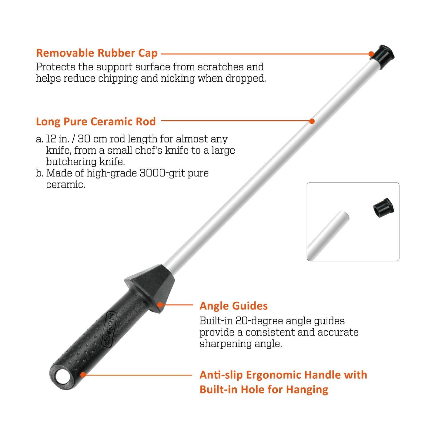 109R 12 inch Ceramic Knife Sharpener
