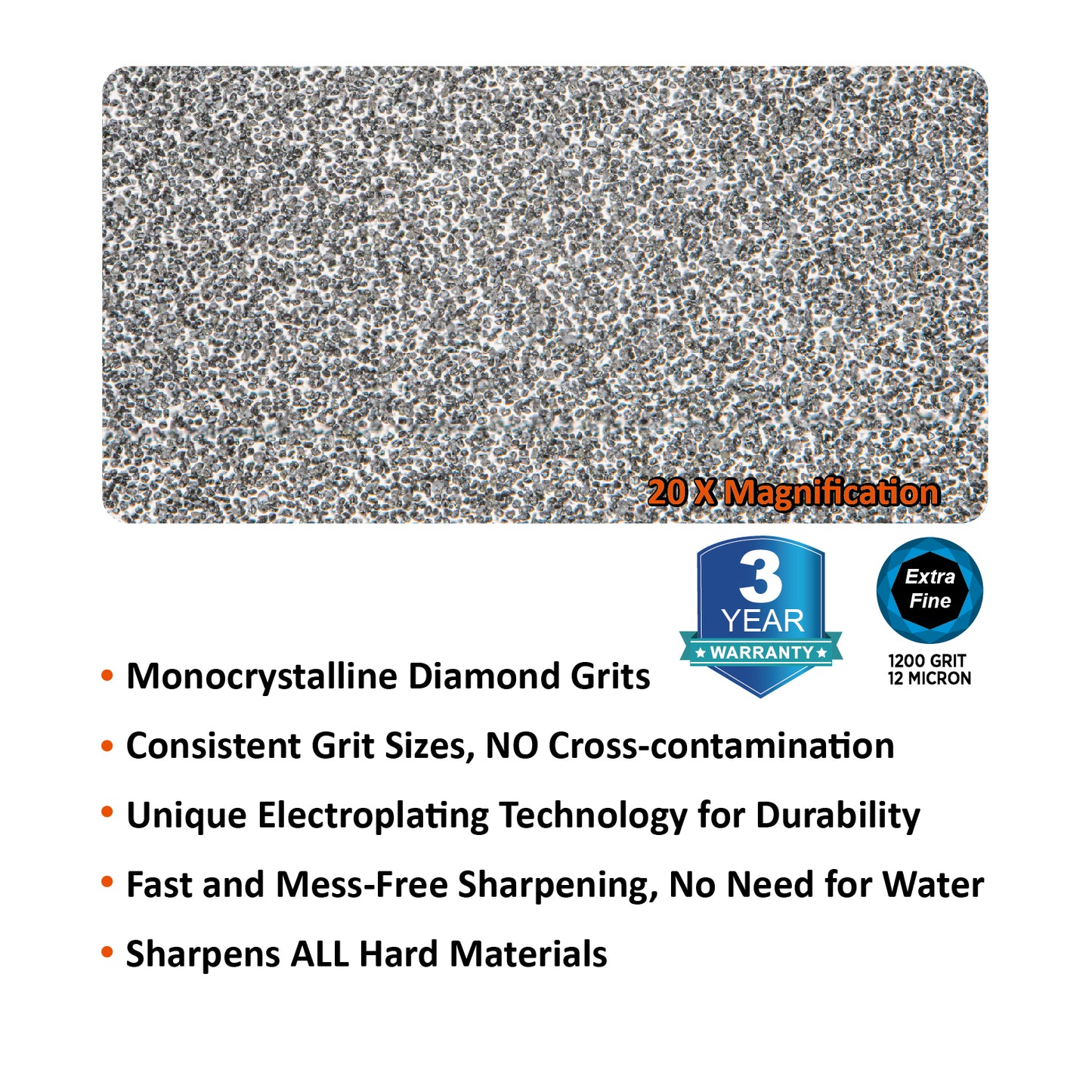 115N Diamond Sharpening Stone Extra-Fine 1200 Grit
