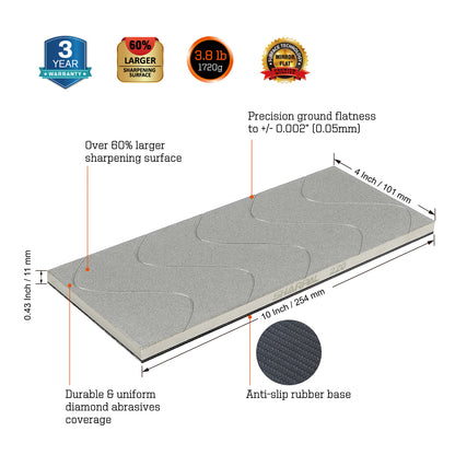 145H DIAMOND LAPPING PLATE 10’’ X 4’’ / 254 x 101 MM