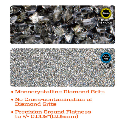 156N Dual-Grit Diamond Whetstone 6” x 2.5” / 152 x 63 mm