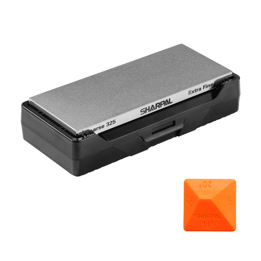 156N Dual-Grit Diamond Whetstone with Storage Base 6'' x 2.5'' / 152 x 63 mm Coarse / Extra Fine