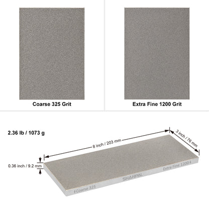 162N Dual-Grit Diamond Whetstone 8” x 3” / 203 x 76 mm