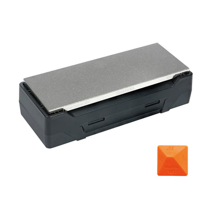 163N Double-Sided Diamond Sharpening Stone Whetstone Knife Sharpener Extra Coarse 220 / Fine 600 Grit