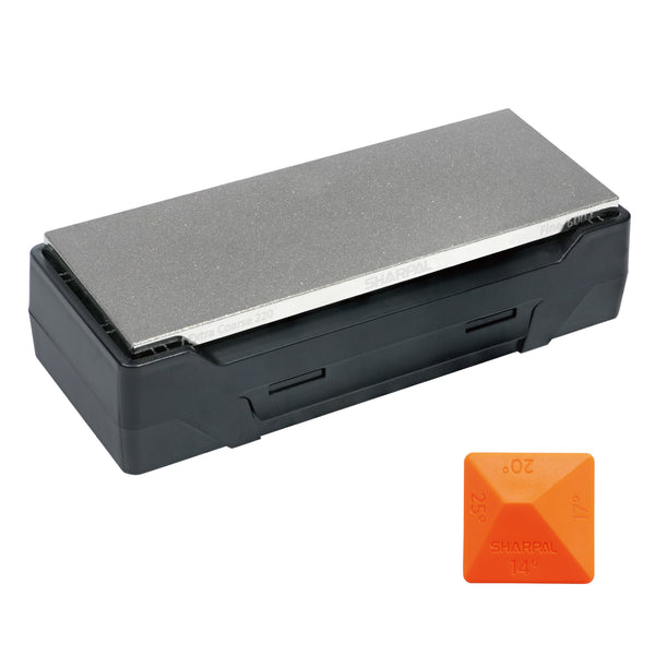 163N Dual-Grit Diamond Whetstone with Storage Base 8'' x 3'' / 203 x 76 mm Extra Coarse / Fine