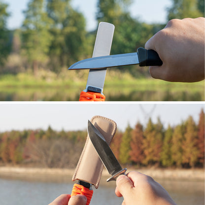 181N Dual-Grit Diamond Sharpener with Leather Strop