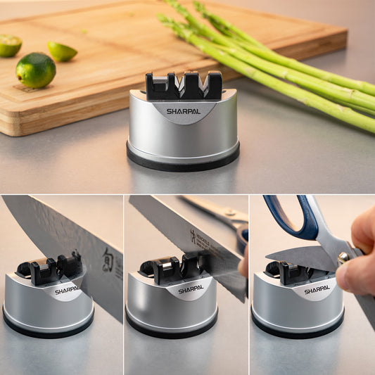 191H Knife & Scissors Sharpener with Suction Cup