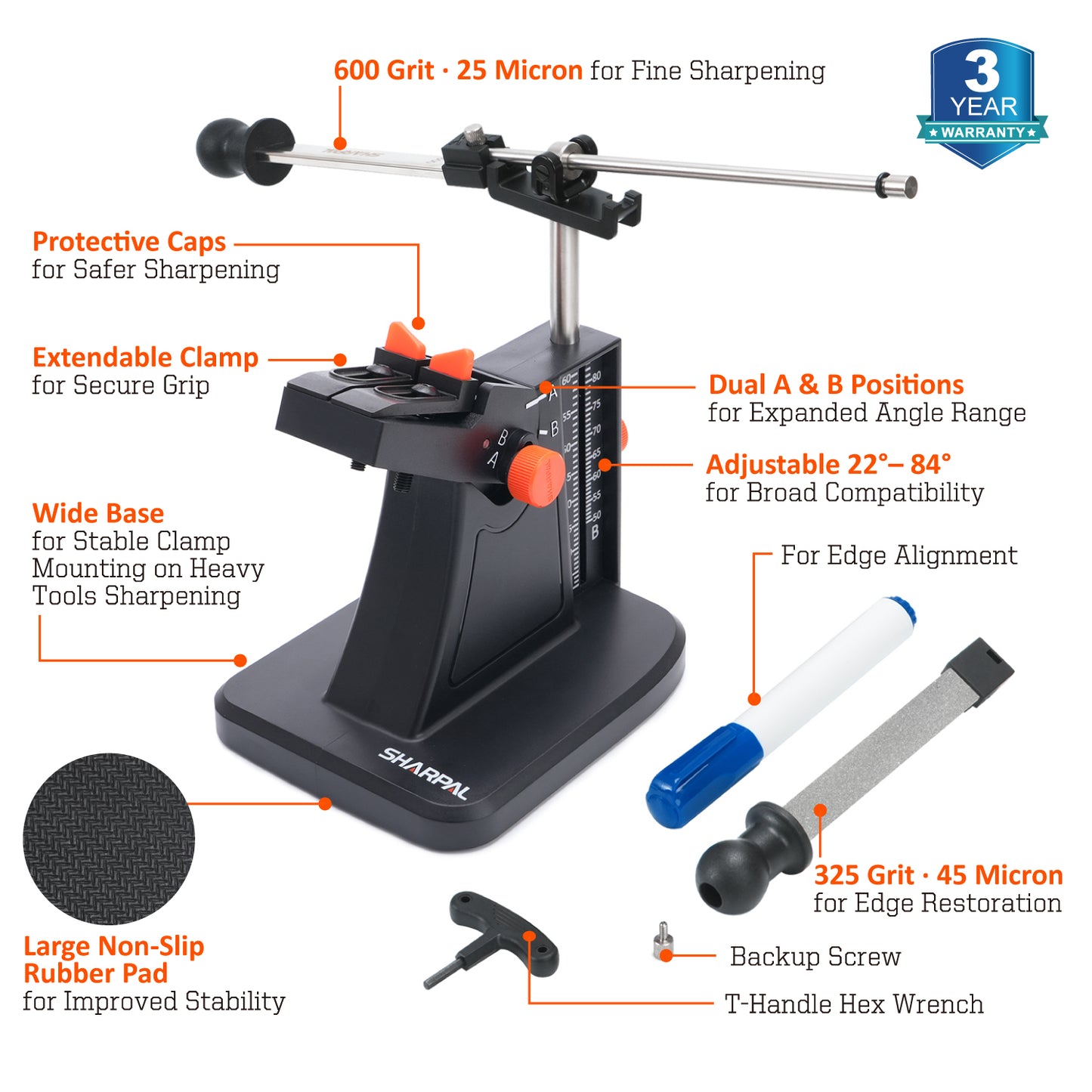201H Precision Angle Adjustable Scissors and Garden Tools Sharpening System