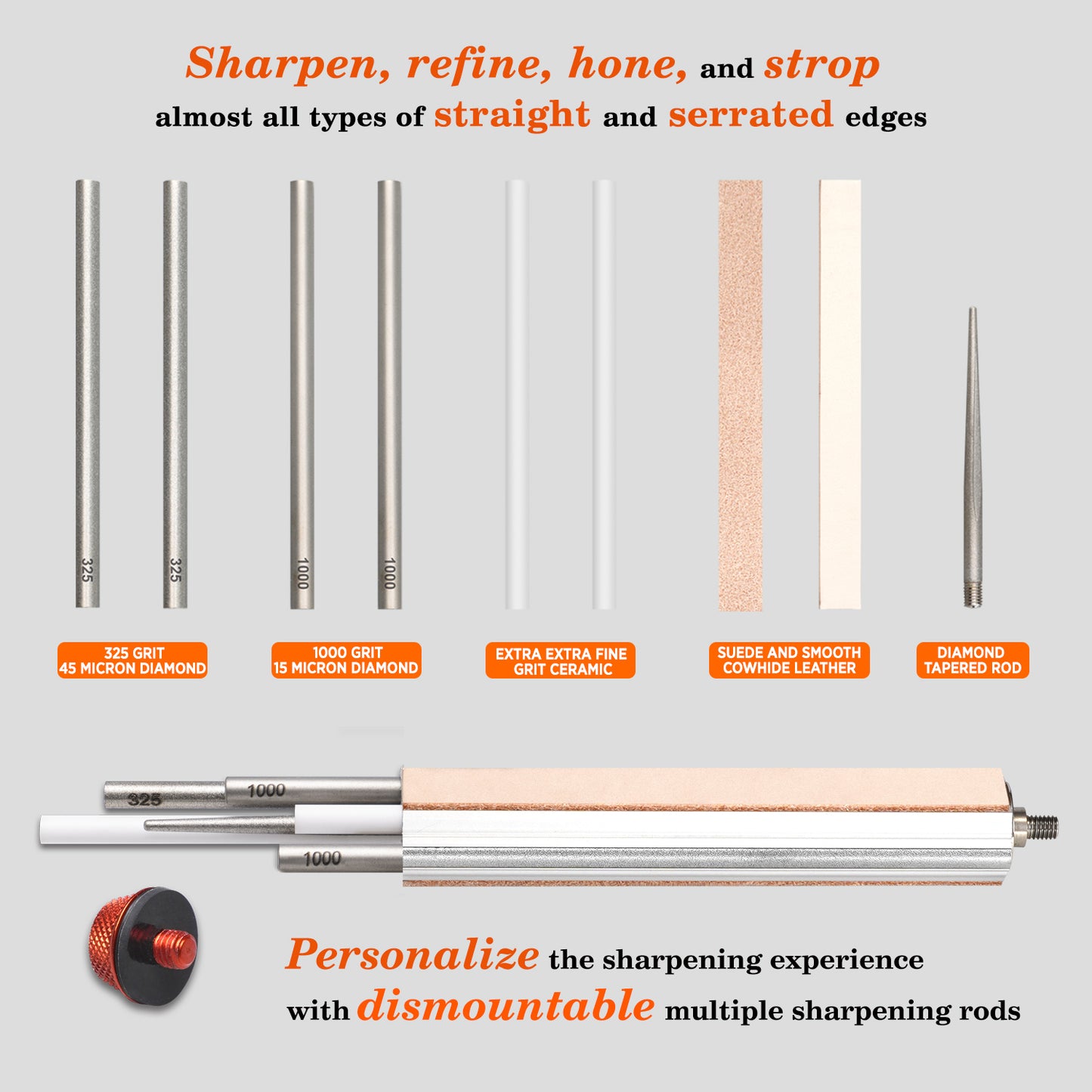 210N TRANSFOROD 11-In-1 Adjustable Angle Knife Sharpener