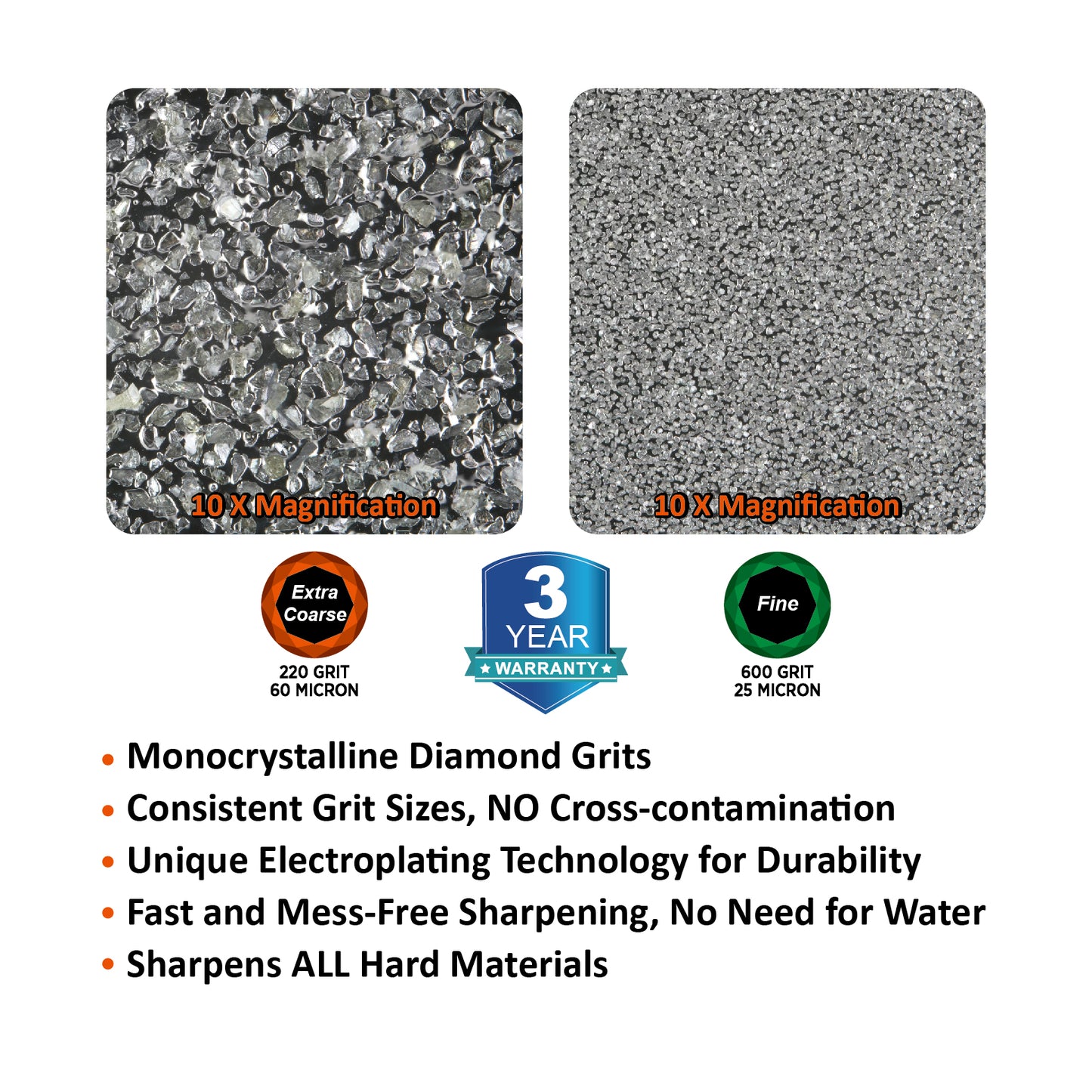 216N FACEOFF™ DUAL-GRIT DIAMOND TOOL SHARPENER