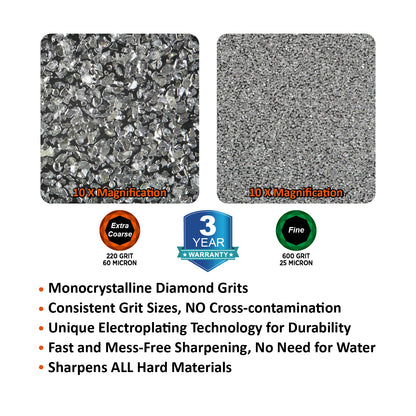 216N FACEOFF™ DUAL-GRIT DIAMOND TOOL SHARPENER