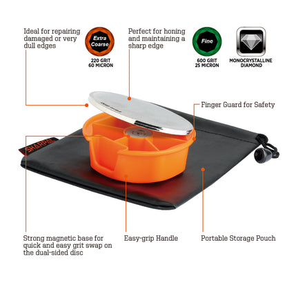 216N FACEOFF™ DUAL-GRIT DIAMOND TOOL SHARPENER